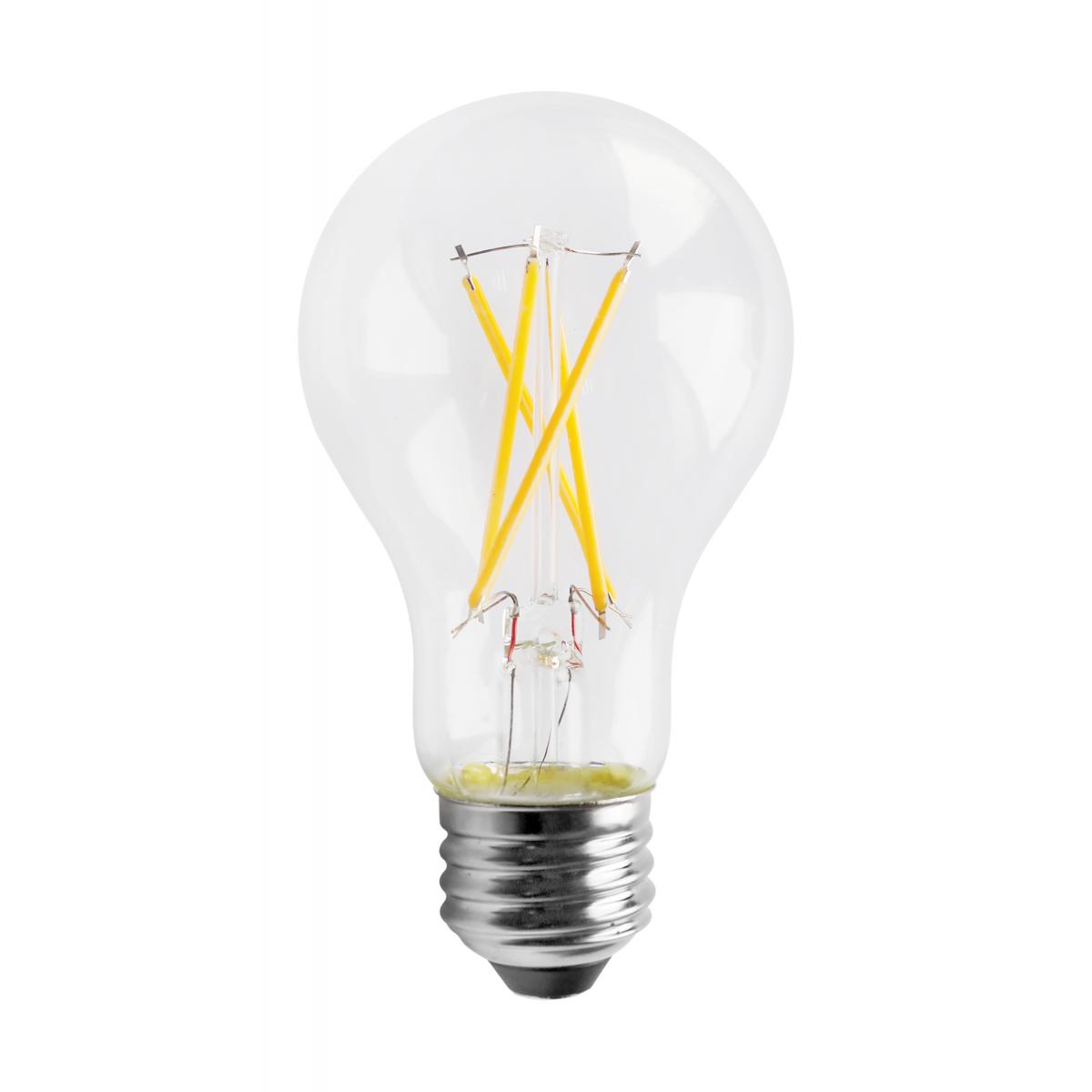 SAT S11355 8 WATT A19 LED CLEAR 3000K MEDIUM BASE 120 VOLT