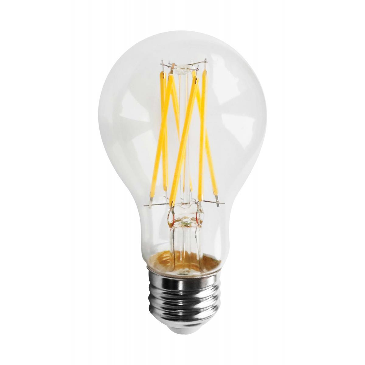 Product image for Satco S11357 11 Watt; A19 LED; Clear; 2700K; Medium base; 120 Volt