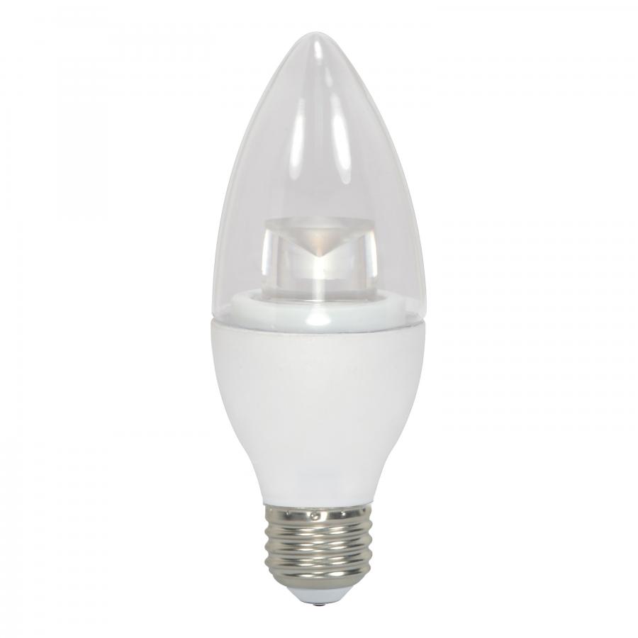 Product image for Satco S28617 3.5 Watt; B11 LED; 2700K; Medium base; 120 Volt