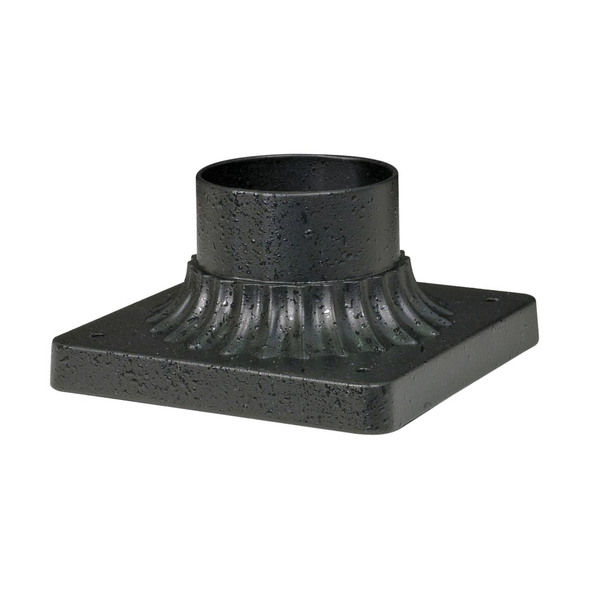 25-1200 ALUMINUM POST BASE TEXT. BLK.