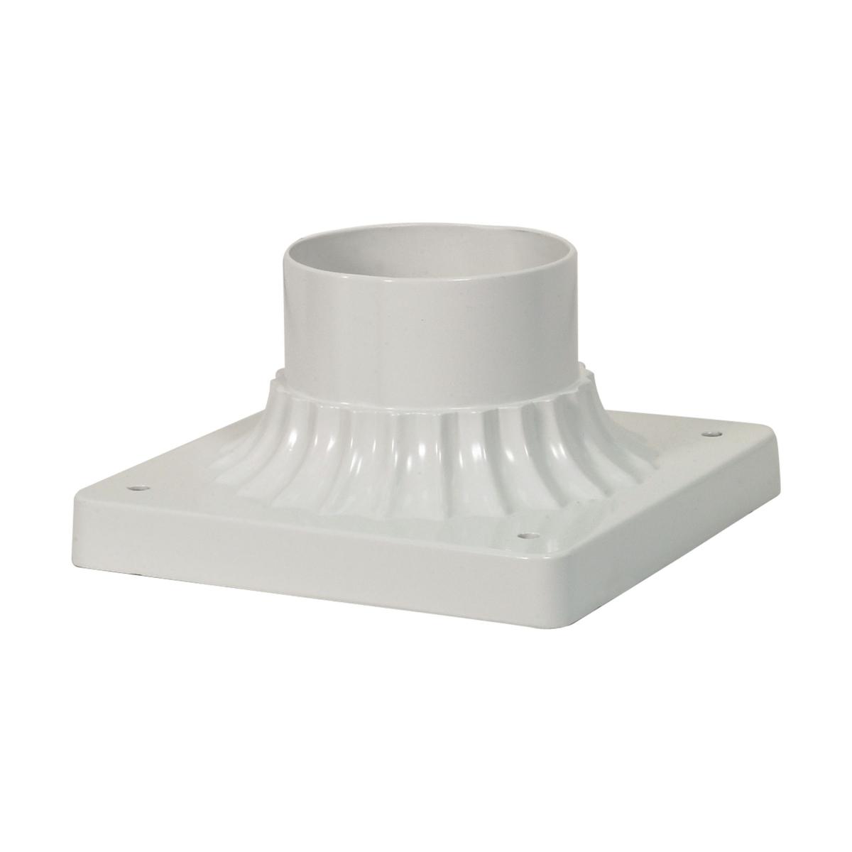 25-1205 ALUMINUM POST BASE WHITE