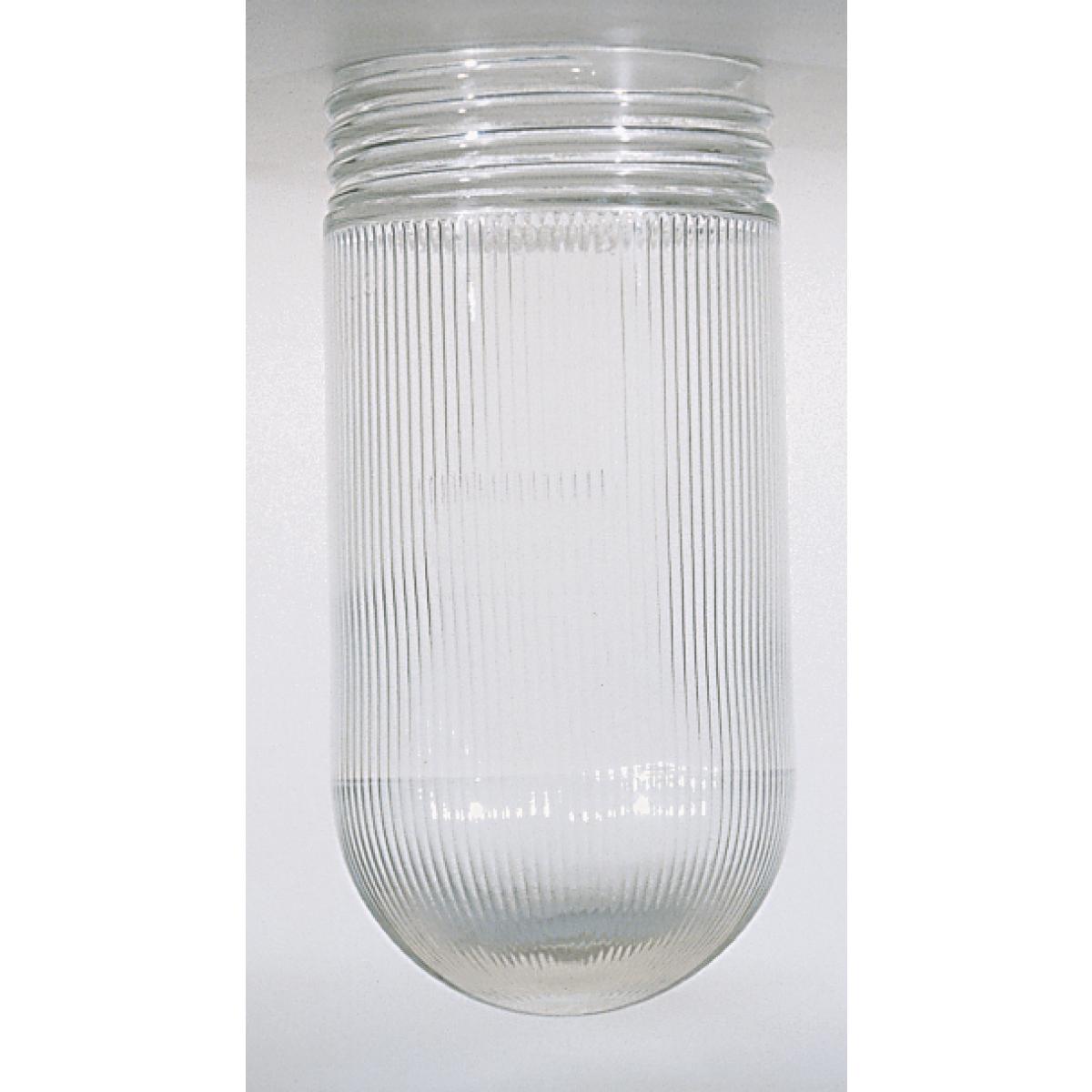 50-547 CLEAR RIBBED GLASS JELLY JAR