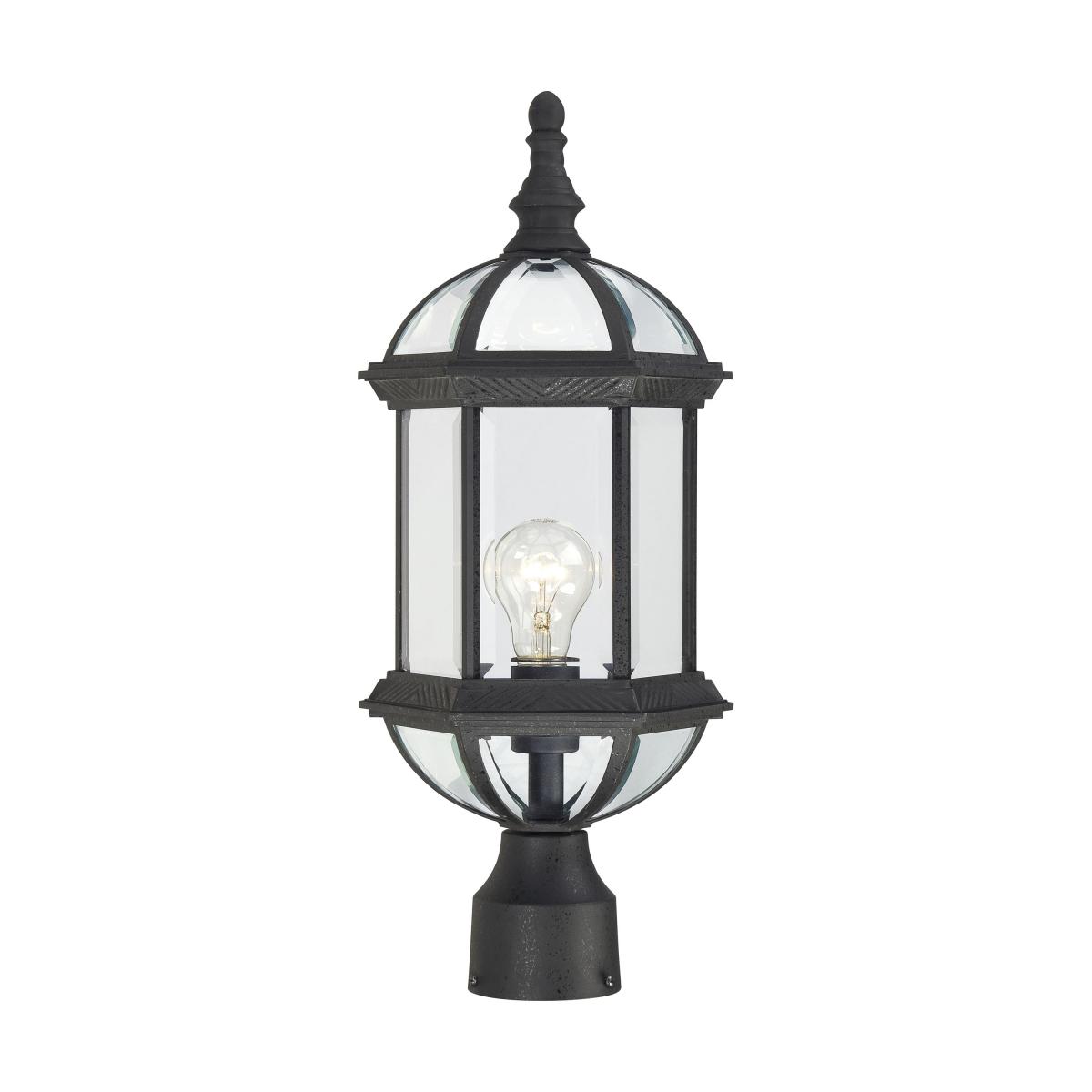 Nuvo 60/548 Outdoor Post Lantern, 14 x 6 Inches, 60 Watts/120 Volts, Black  - Outdoor Post Lights 