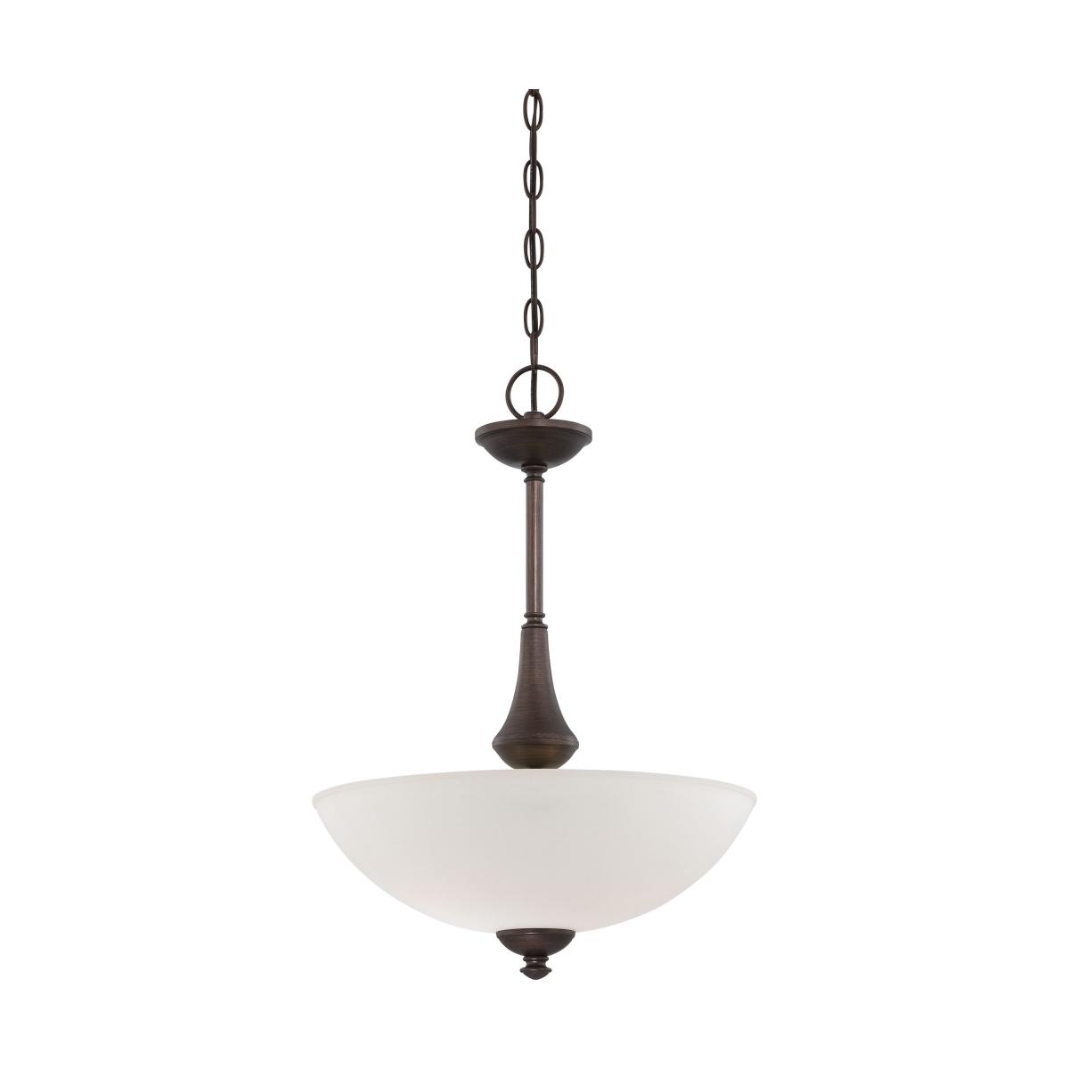 Nuvo 60-5037 Mini Pendant Light in Brushed Nickel Finish with Frosted Glass 