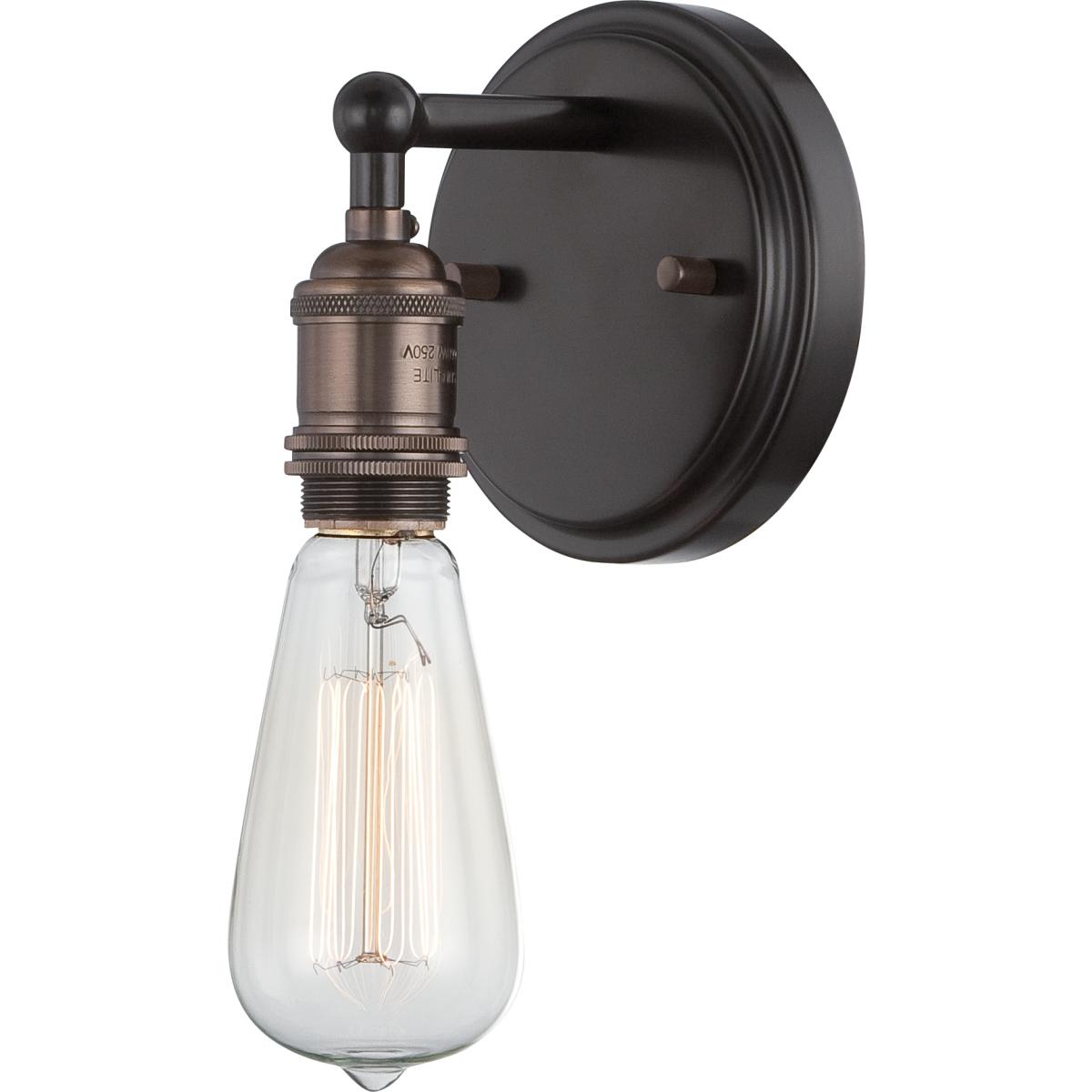 Nuvo 60/561 Signature 1 Light Architectural Bronze Outdoor Wall Lantern 