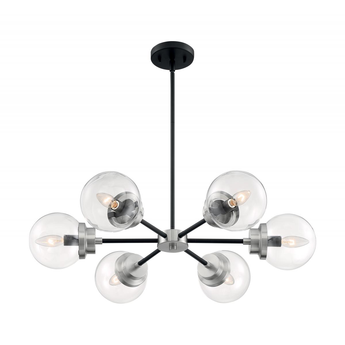 60-7136 AXIS 6 LIGHT CHANDELIER