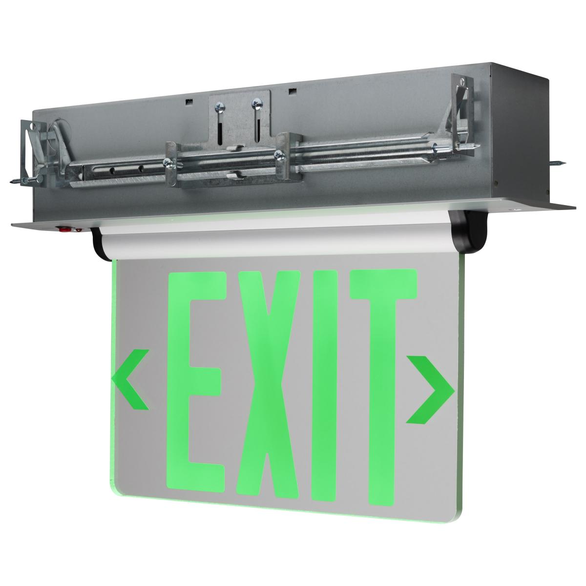 67-116 REC EL EXIT SIGN - SF GR CLR