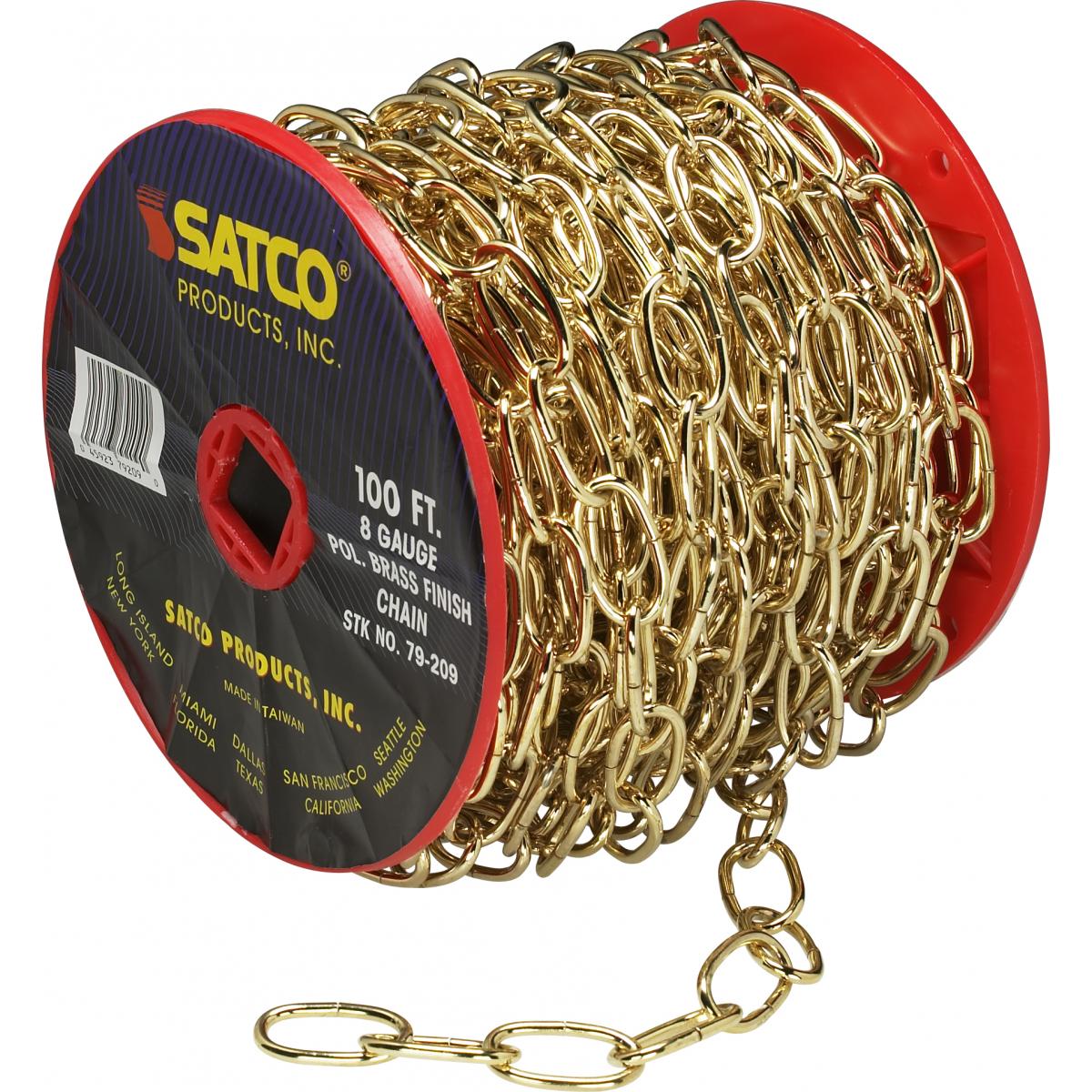 79-209 100' REEL CHAIN POL BR 8 GAUGE