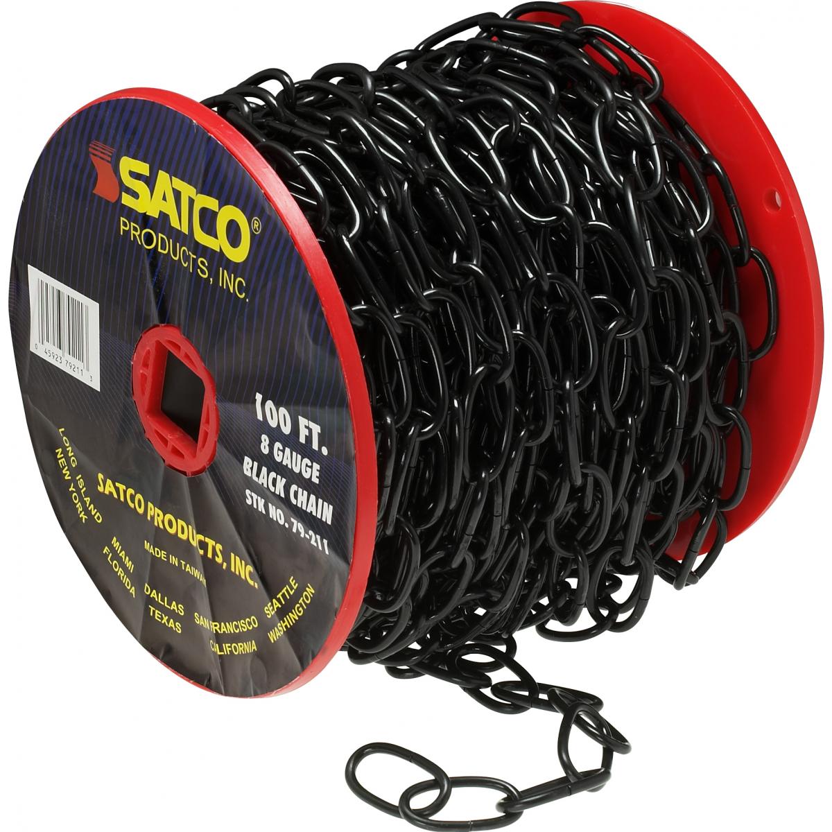 79-211 100' REEL CHAIN BLACK 8 GAUGE