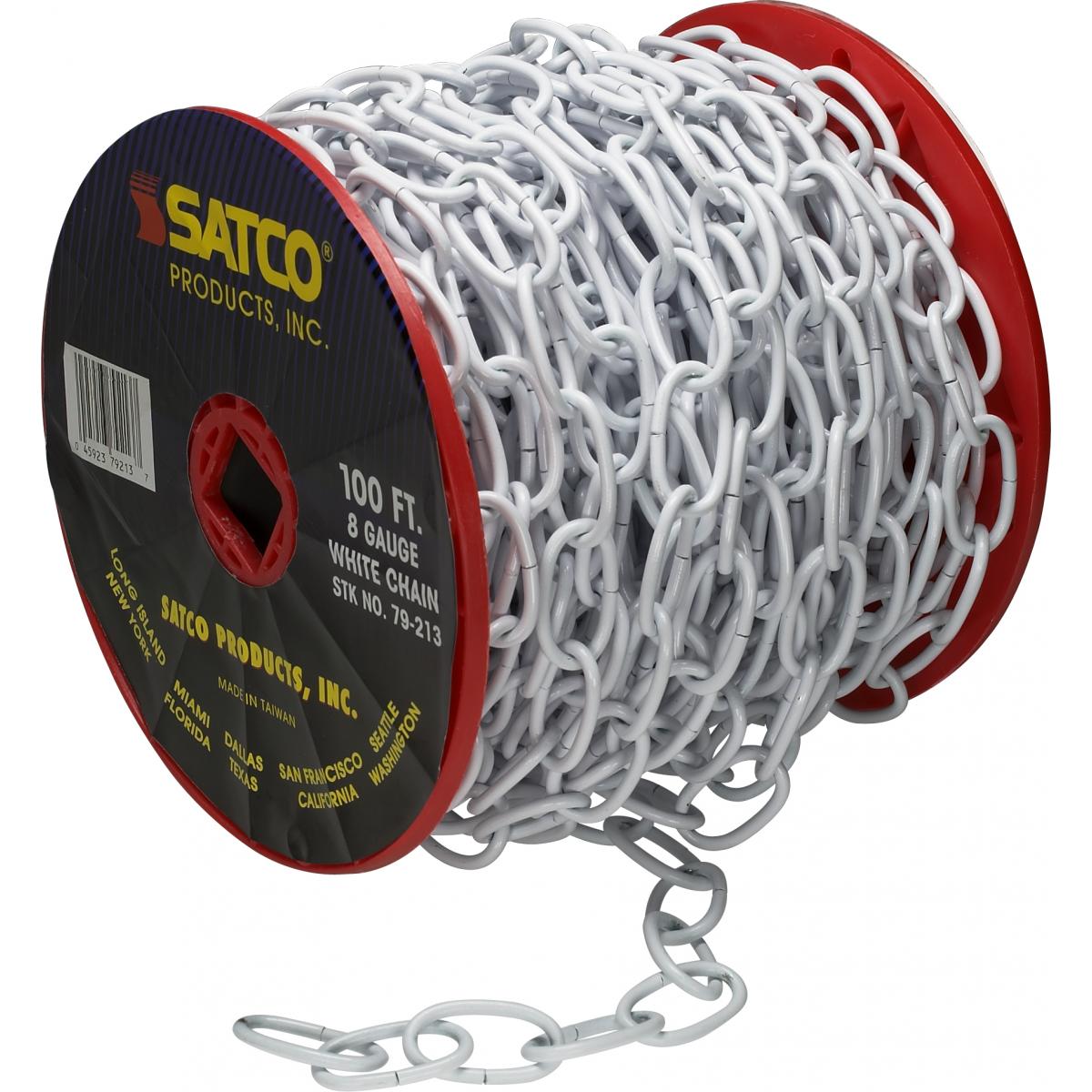 79-213 100' REEL CHAIN WHITE 8 GAUGE