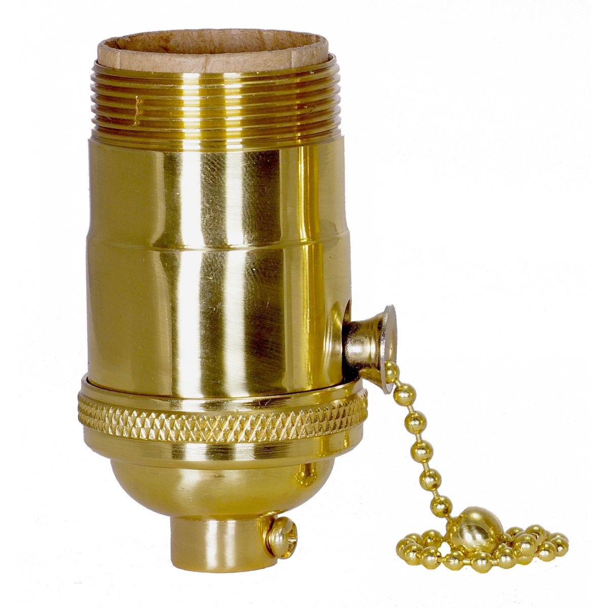80-1291 PL C BR PULL CHAIN 1/8 W/SS W/