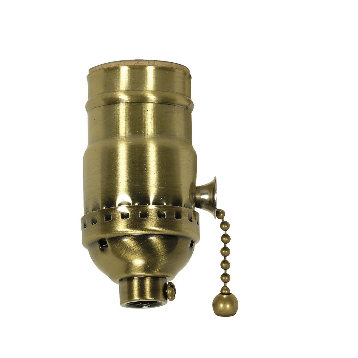 80-1739 SATIN BRASS PULL CHAIN STAMPED