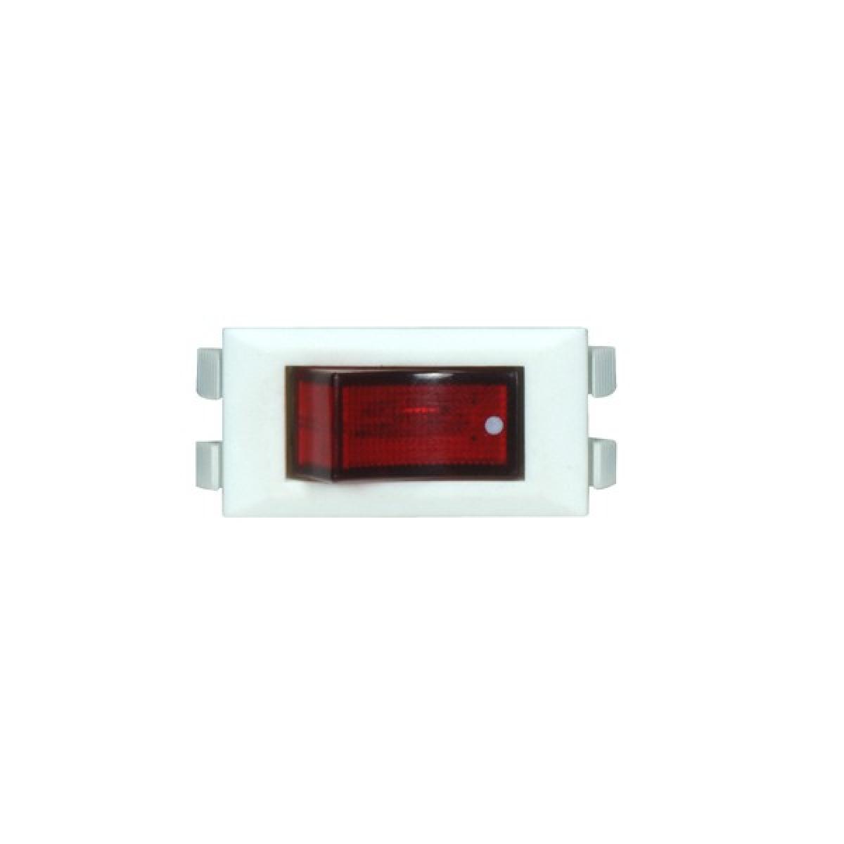 80-1820 WHITE ROCKER ON/OFF LIGHTED SW