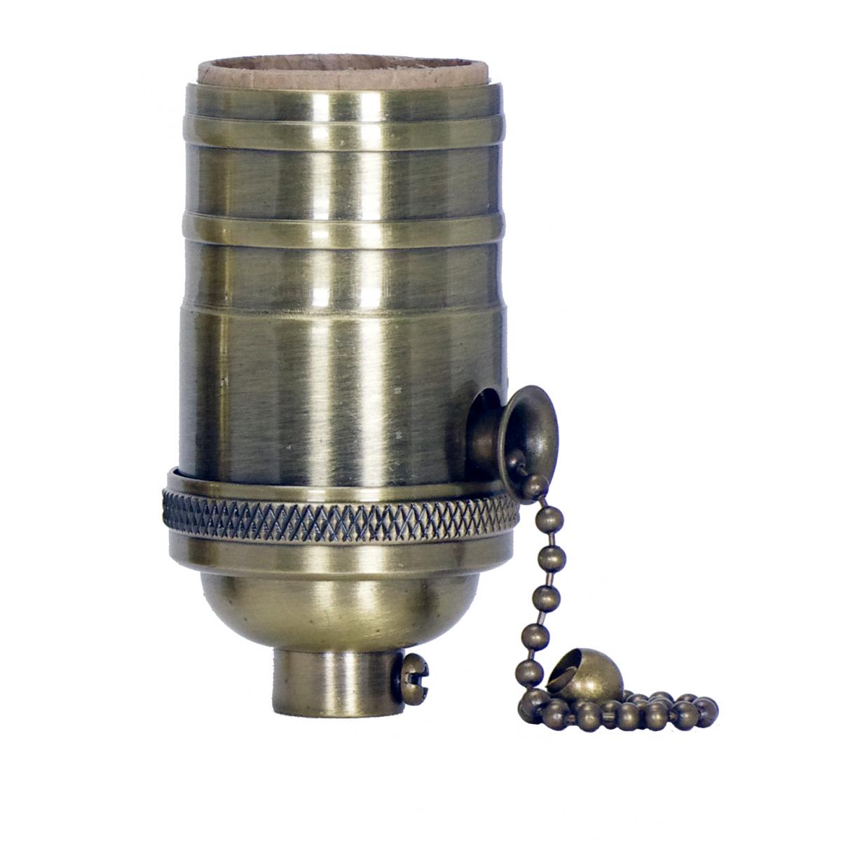 80-2210 REG ANT BR PULL CHAIN CAST BRS