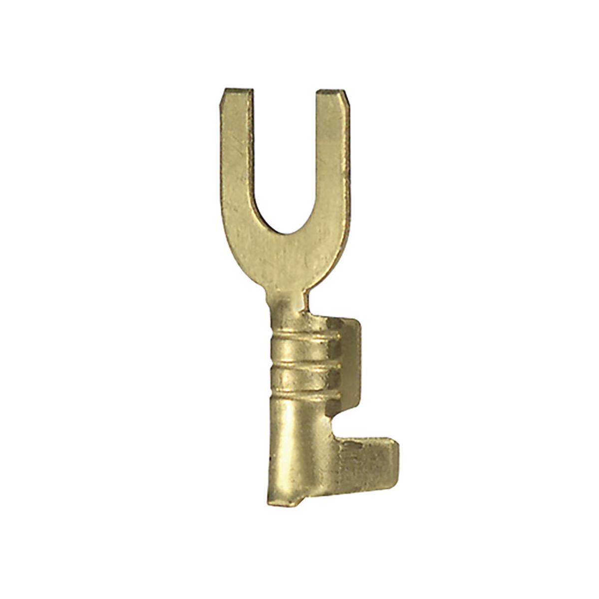 80-2335 U SHAPE BRASS PLATED SPADE