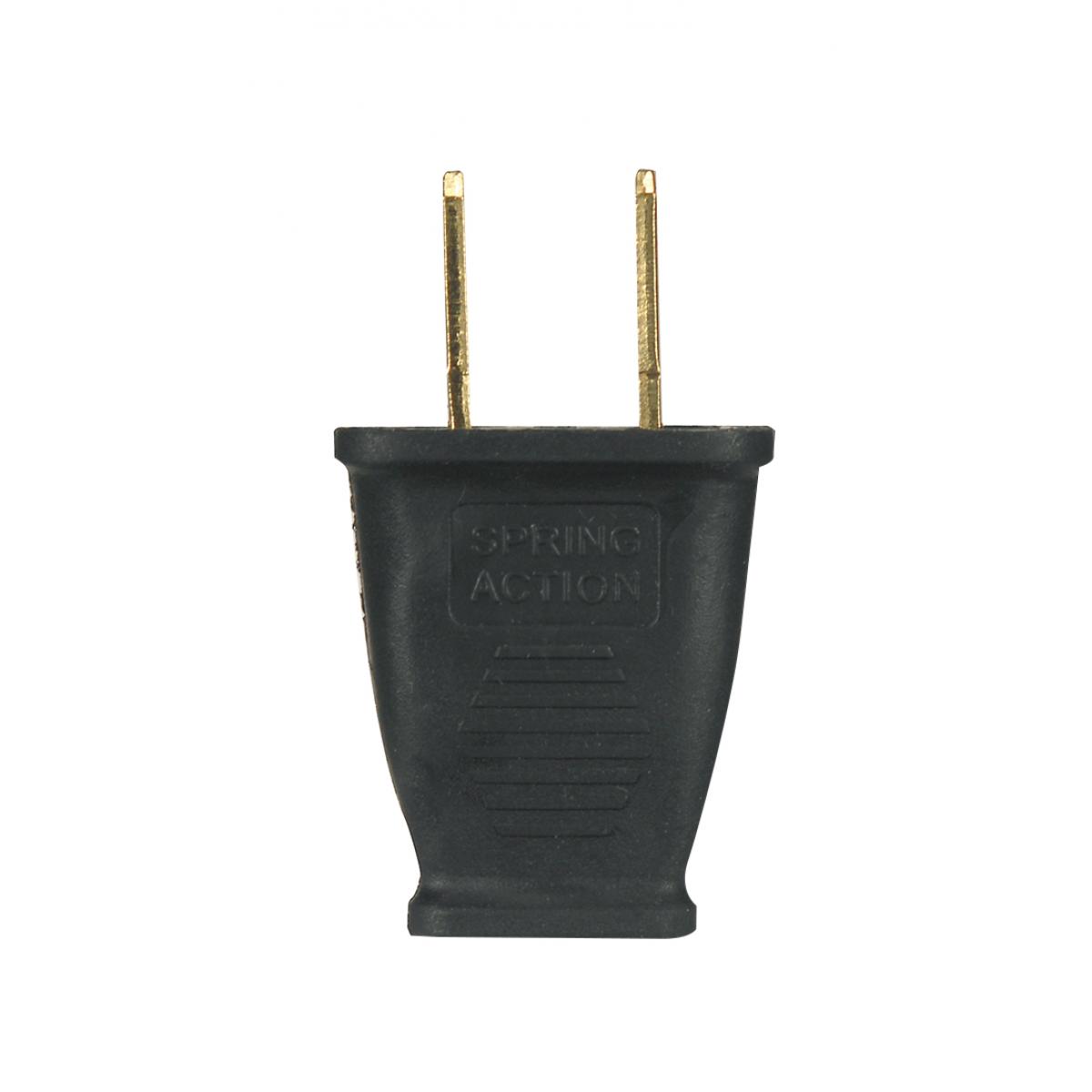 80-2408 BLACK PLUG 2 POLE 2 WIRE