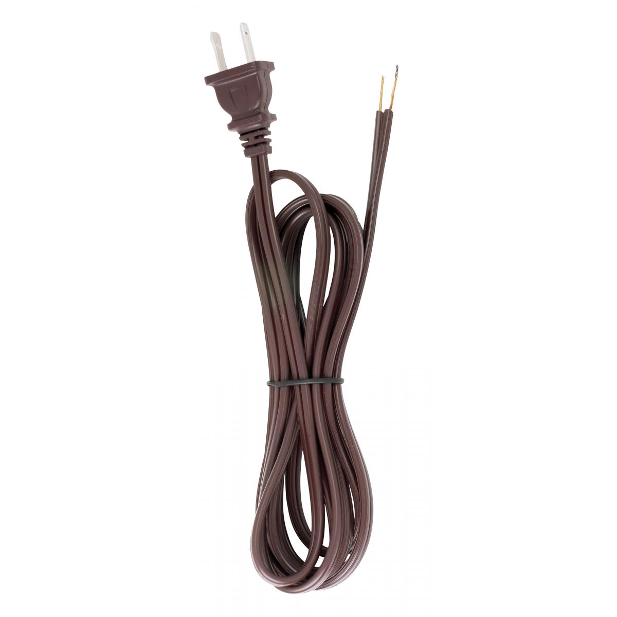 90-101 8' BRN CORDSET W/MOLDED PLUG