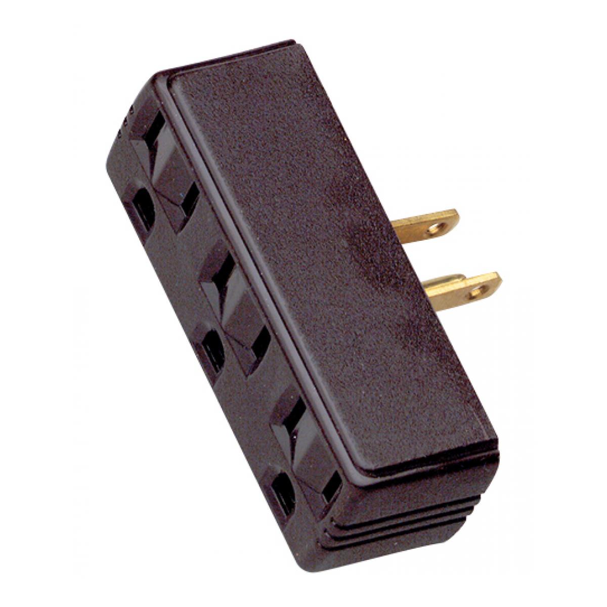 90-1117 SINGLE TO TRIPLE ADAPTER-BROWN