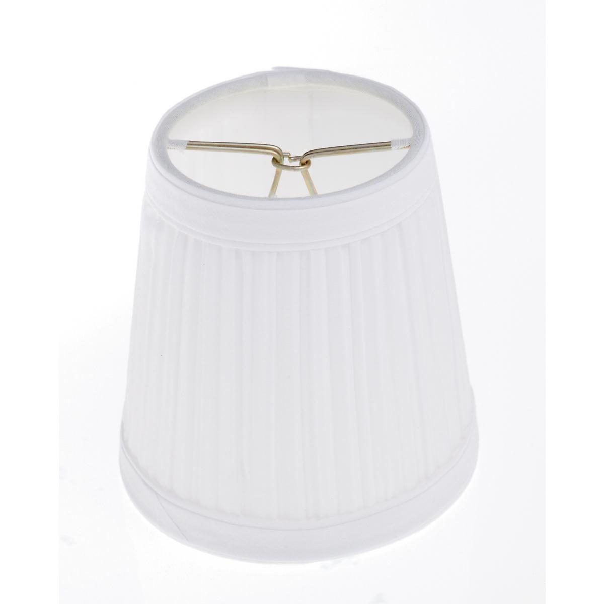 90-1270 WHITE PLEATED CLIP-ON SHADE