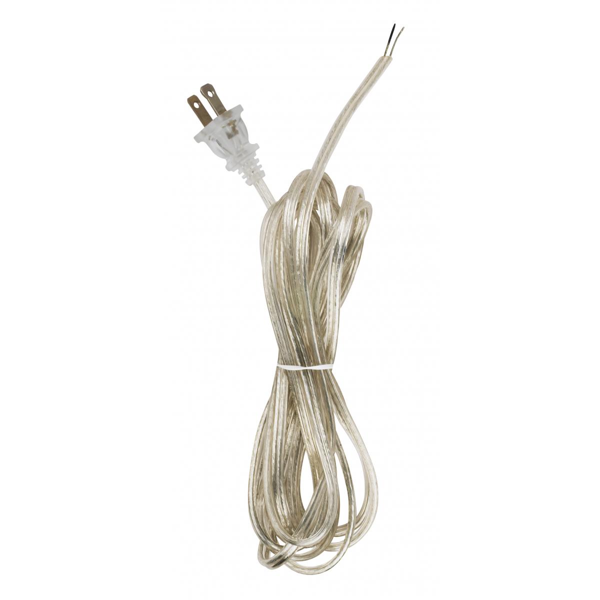 90-1417 12 FT.CLR SILVER CORD SET SPT-