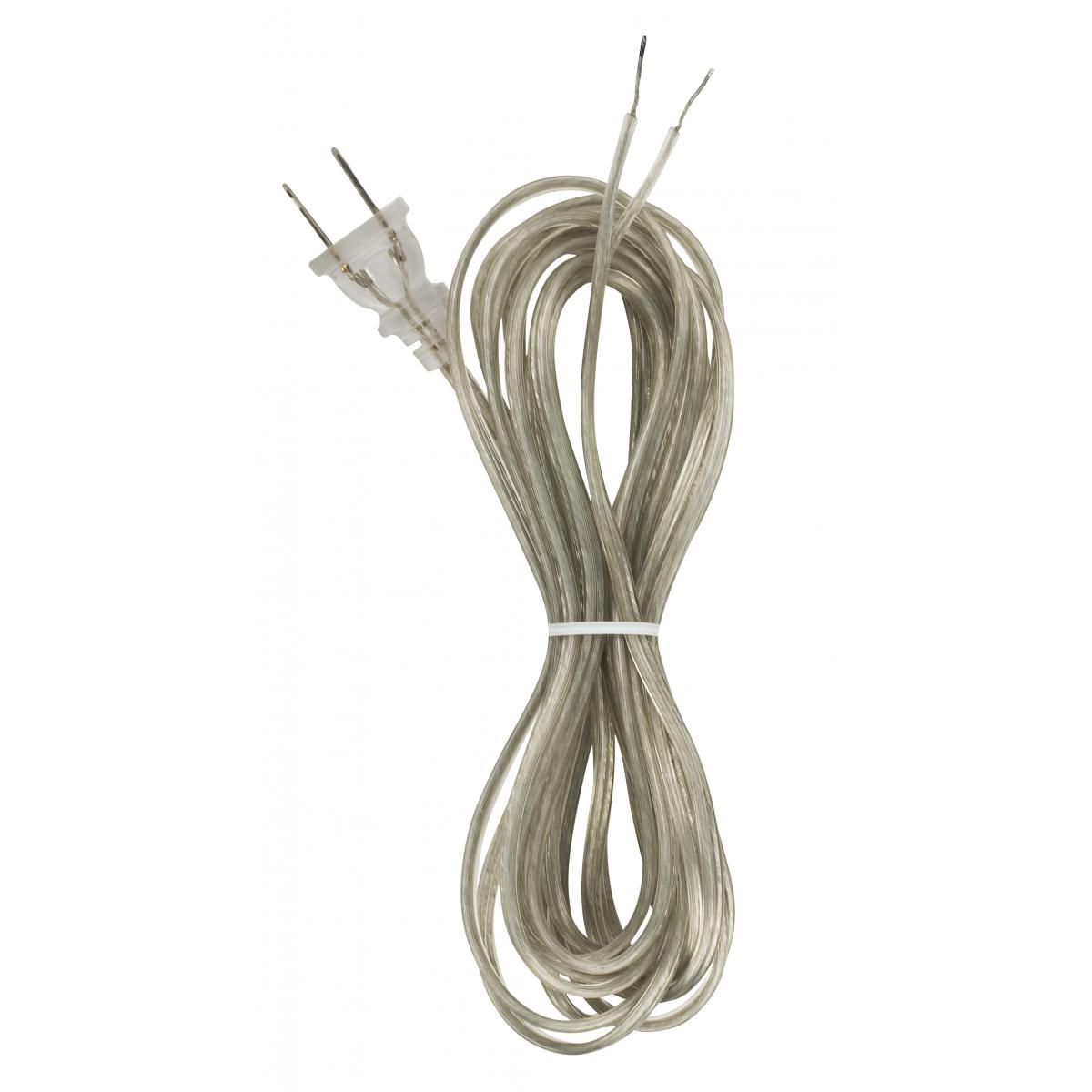 90-1532 15' CLEAR SILVER CORD SET SPT-