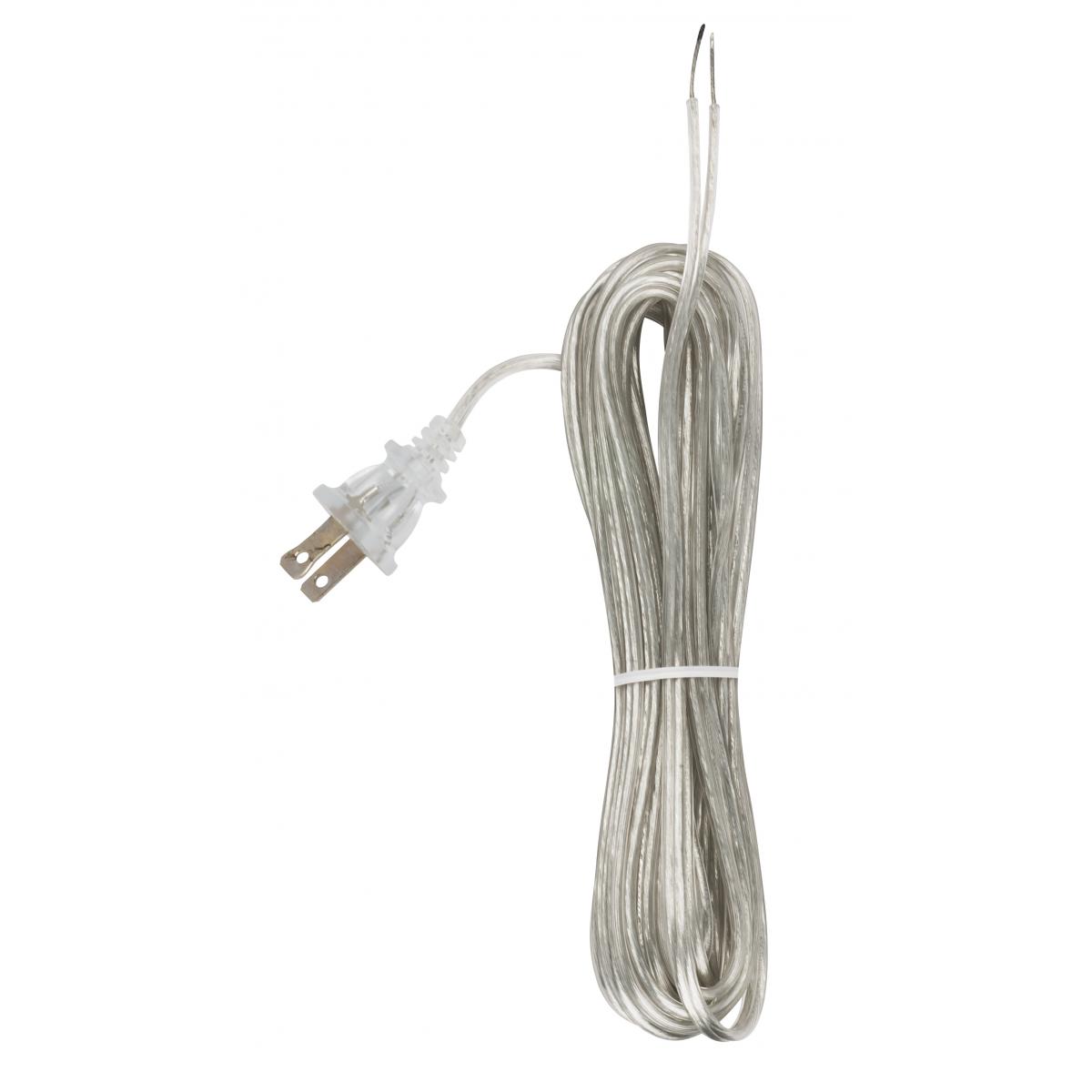 90-1538 20' CLEAR SILVER CORD SET SPT-