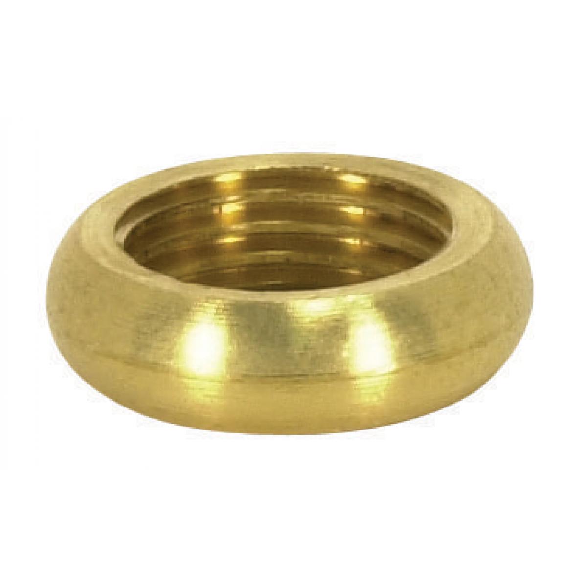 90-1634 ROUND BEADED LOCKNUT BRASS 1/8