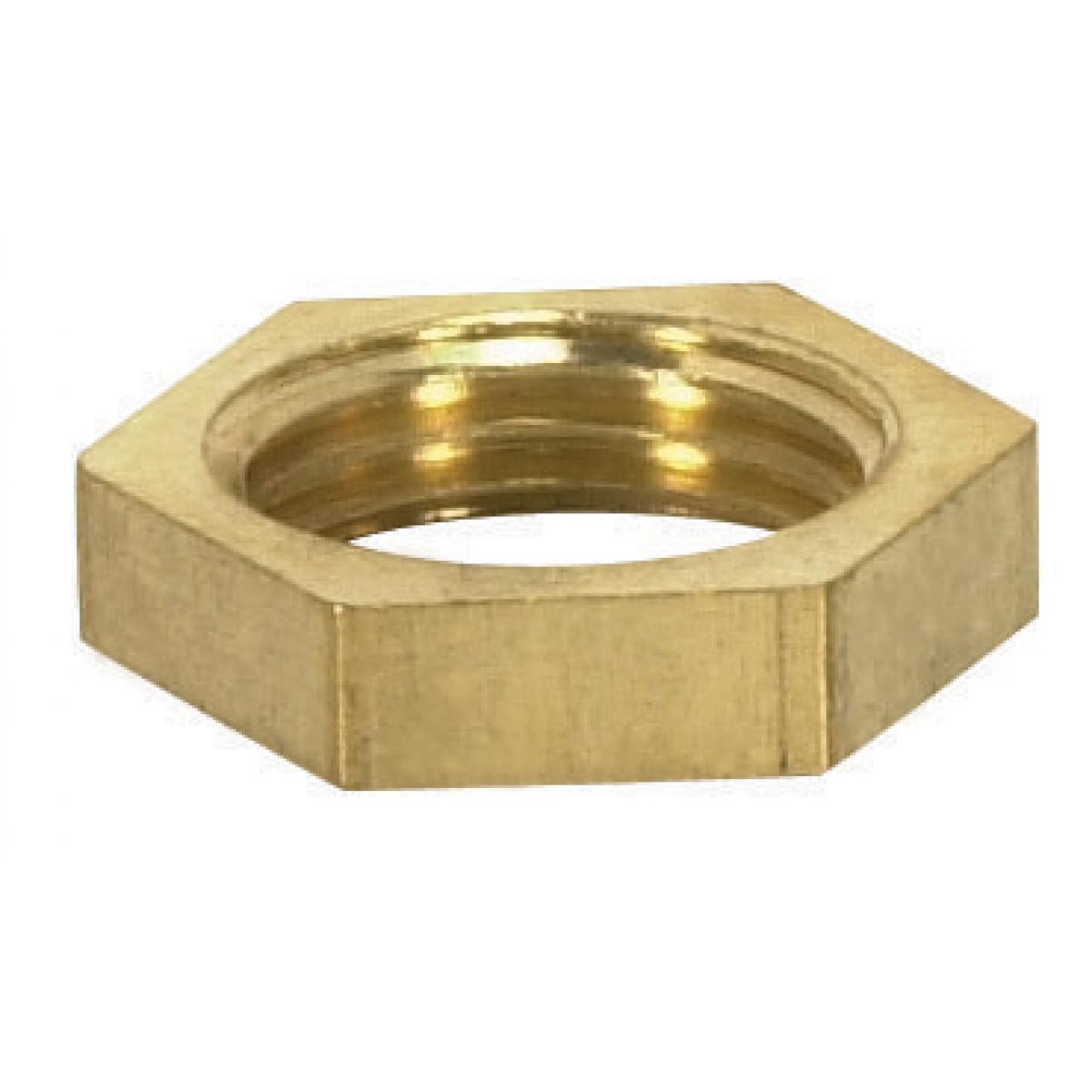 90-172 1/8 IP HEX LOCKNUT BRASS