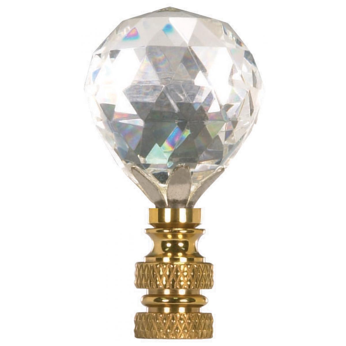 90-1736 PF8413 BALL CUT CRYSTAL FINIAL