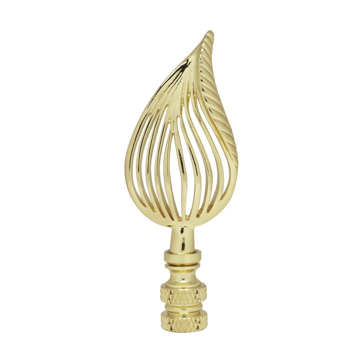 90-1743 PF8028 LEAF BRASS FINIAL