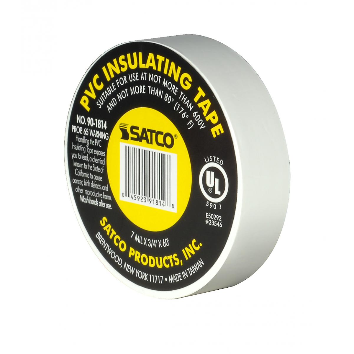 90-1814 WHITE ELEC TAPE 60 FT. 3/4