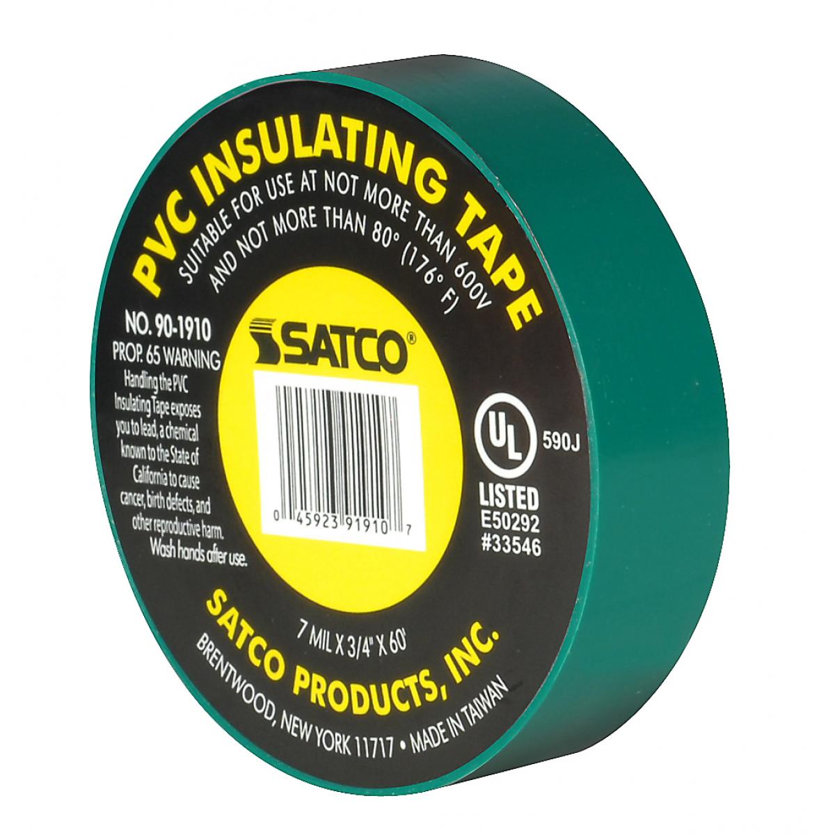 90-1910 GREEN ELEC TAPE 60 FT. 3/4