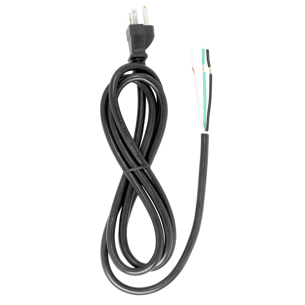 90-2208 6 FT. BLACK CORD SET 18/3 SJT