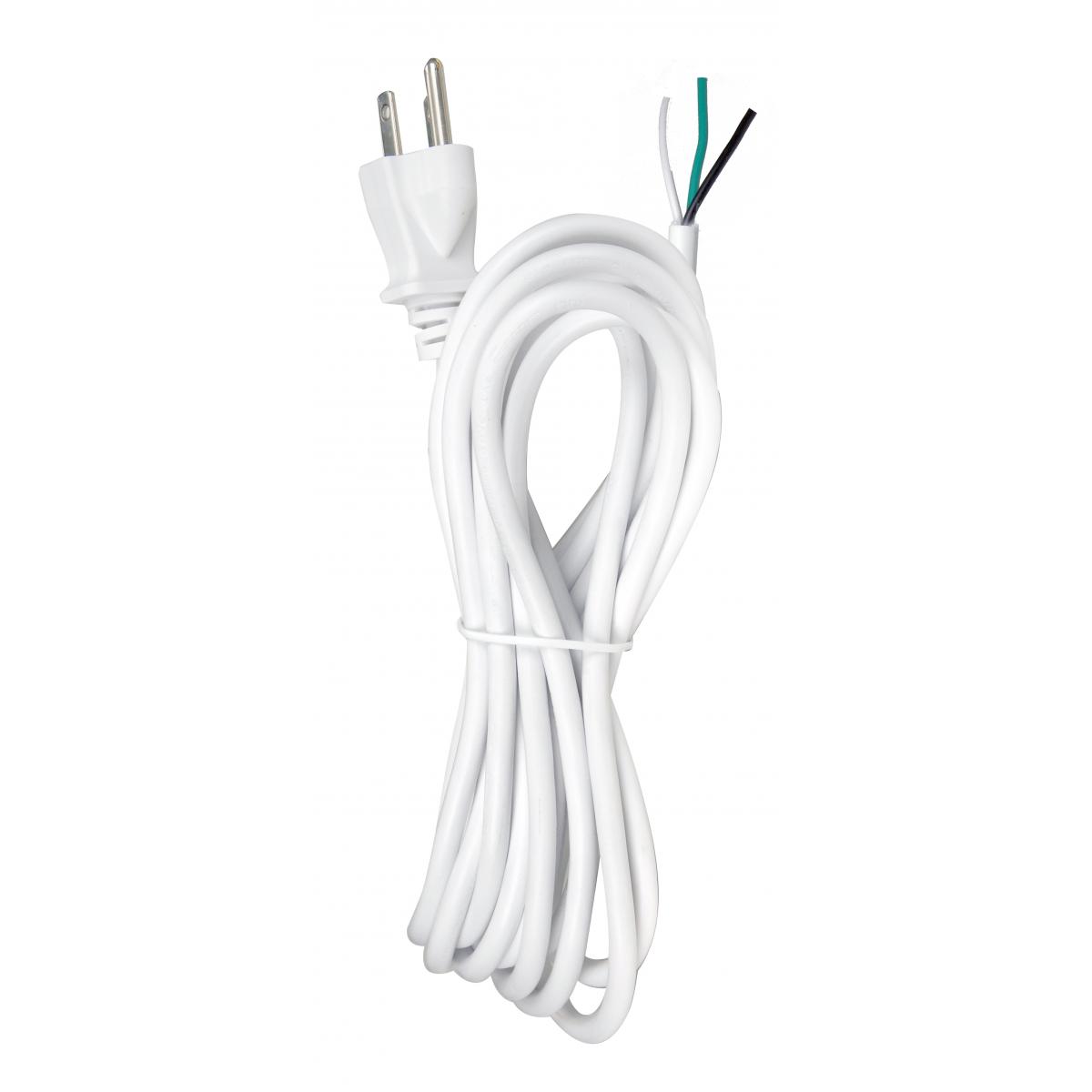 90-2415 15FT #18/3 SVT105 WHITE CORD