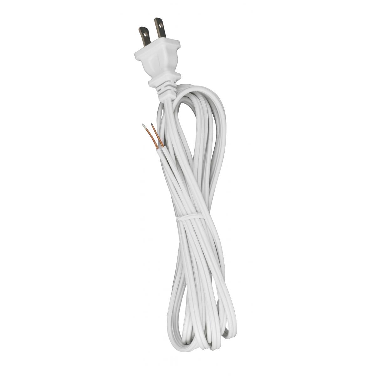 90-2460 10 FT #18/2 SPT-1 105 WHT CORD