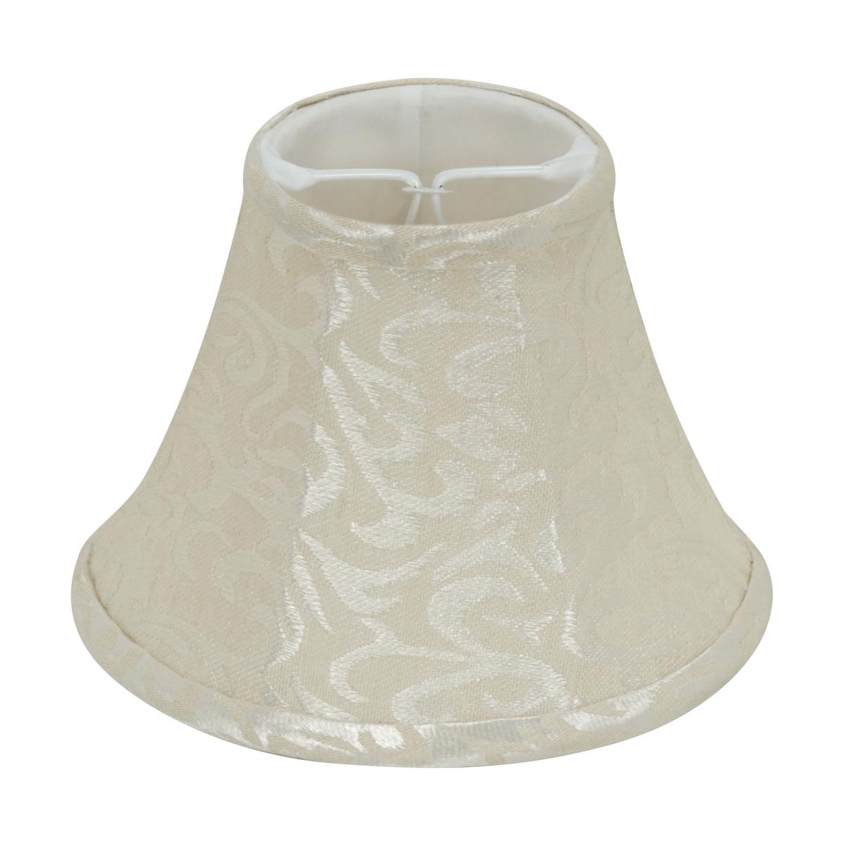 90-2488 CREAM LEAF LINEN CLIP ON SHADE