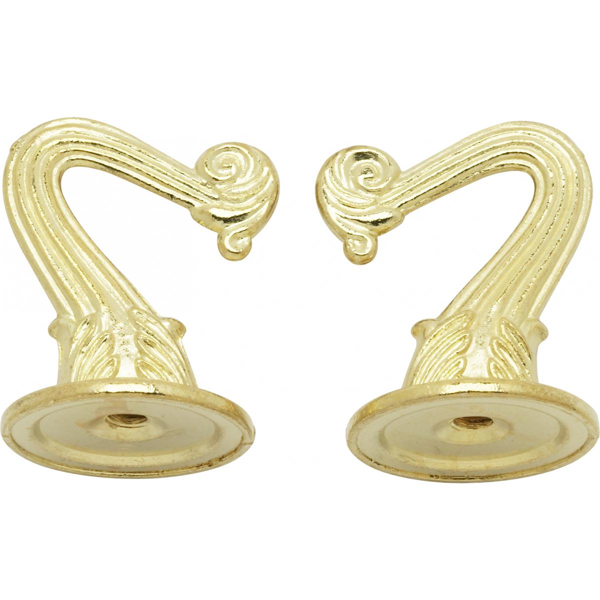 90-450 2 BRASS FIN HOOKS & HDWR