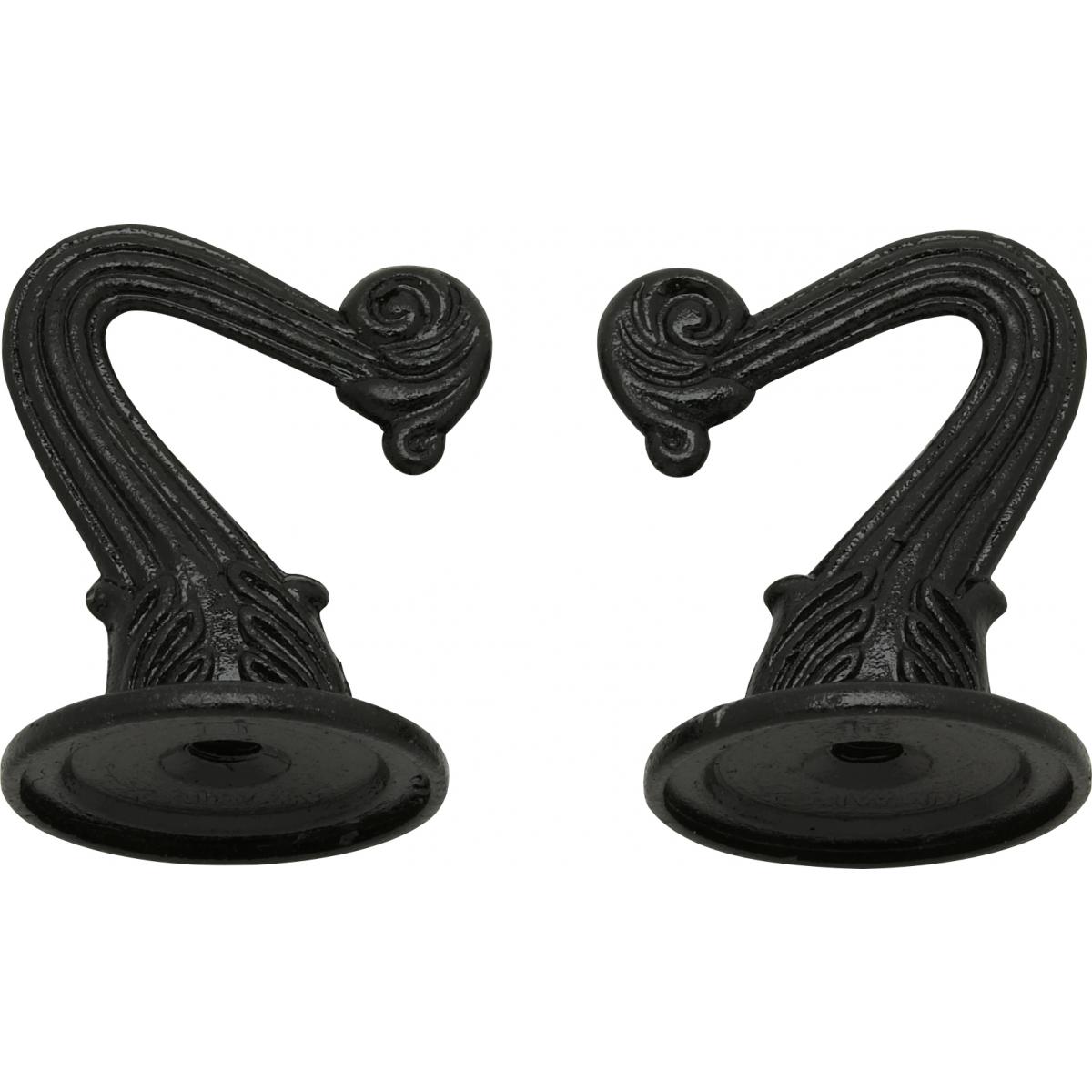 90-452 BLK FIN METAL HOOKS & HDWE
