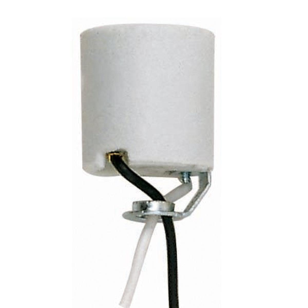 90-466 WHT PORCELAIN SOCKET W/HICKEY