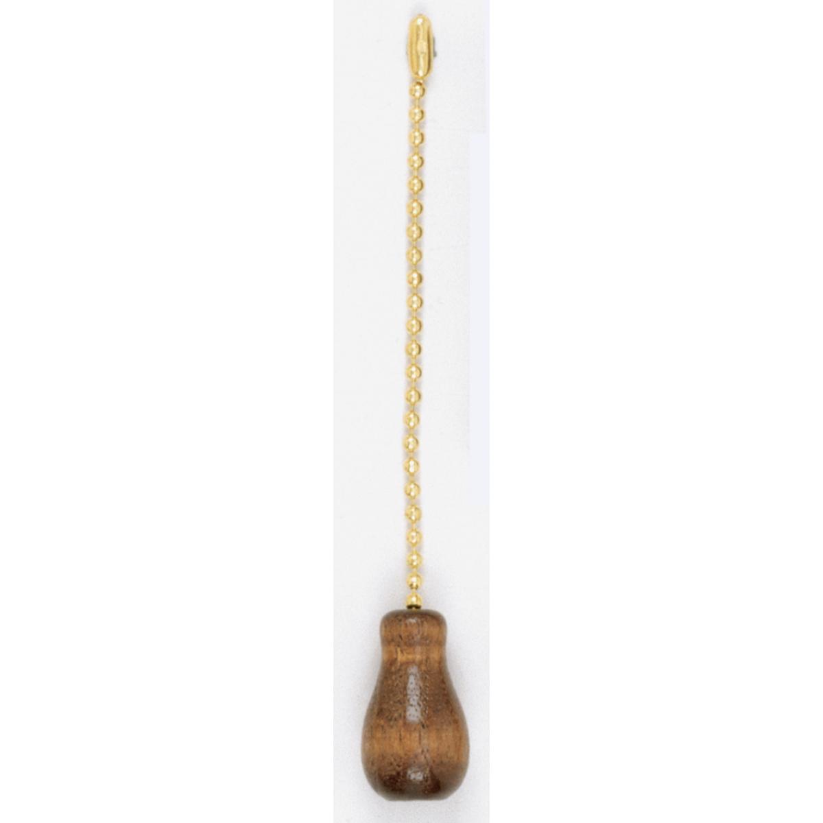 90-533 WALNUT FIN WOOD TASSLE W/CHAIN