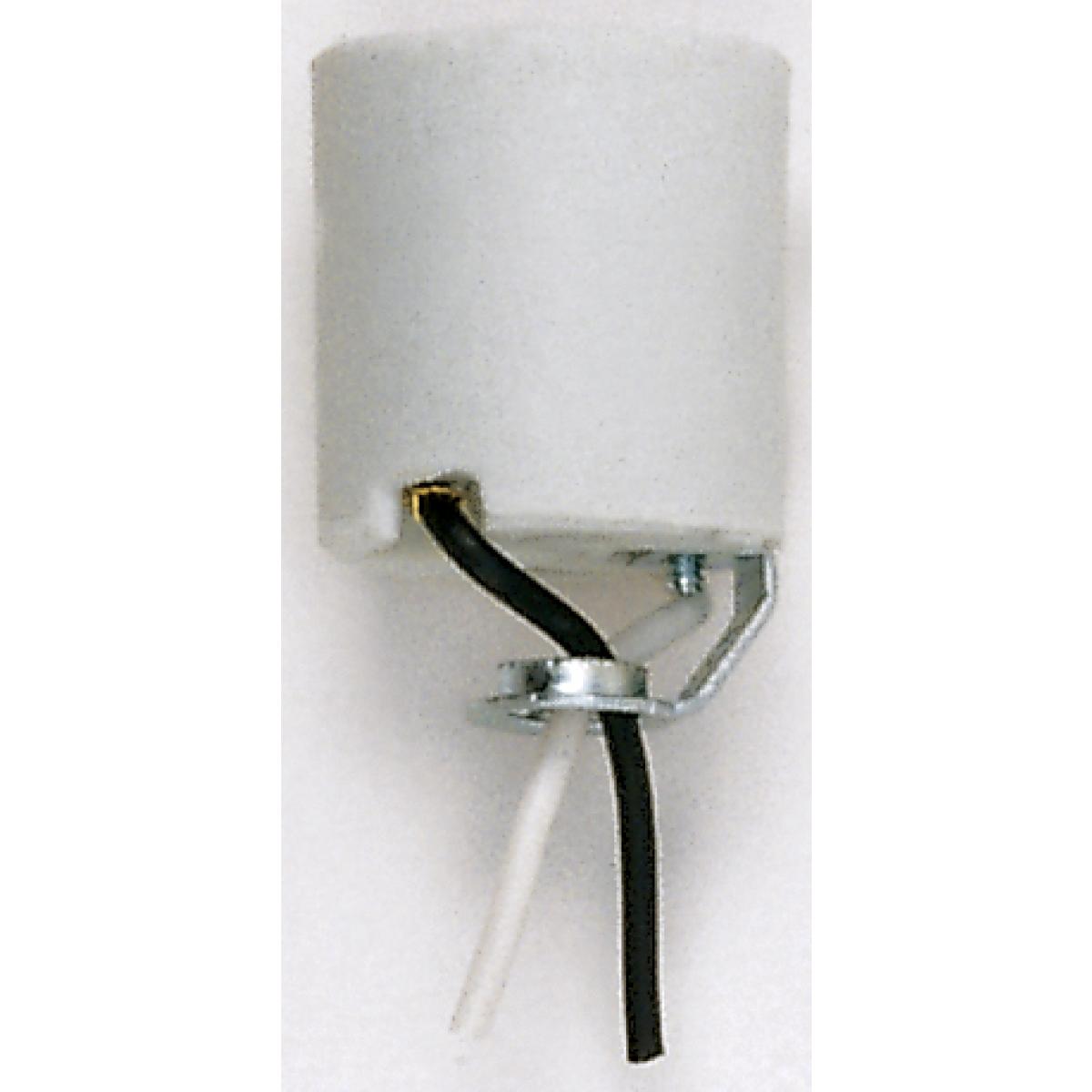 90-760 WHT PORCELAIN SOCKET W/HICKEY
