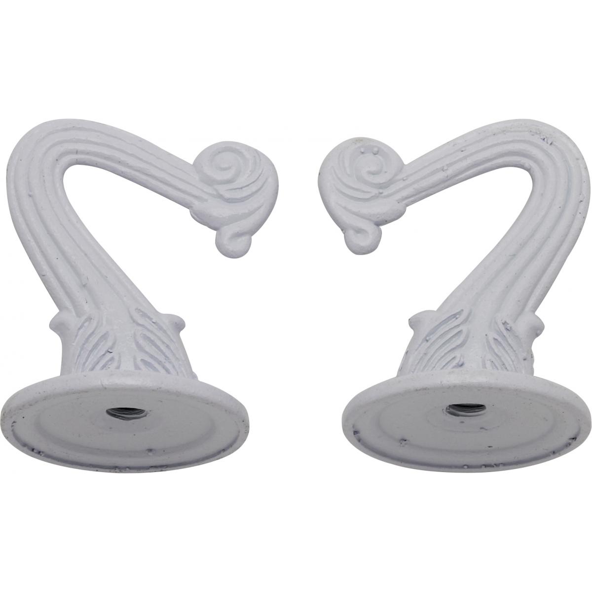 90-770 TWO WHT FIN METAL HOOK&HARD