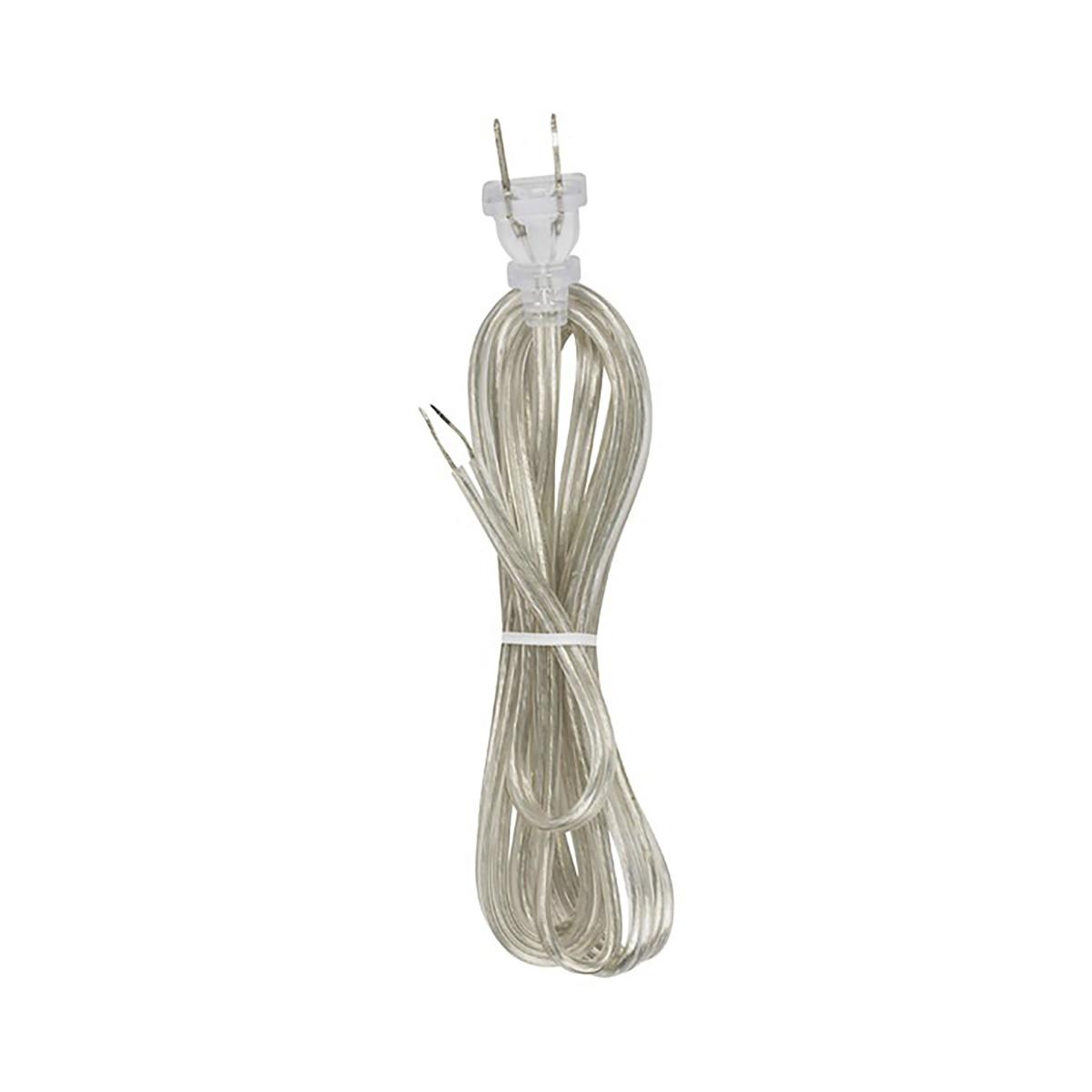 90-967 8' CLEAR SILVER CORD SET SPT-2