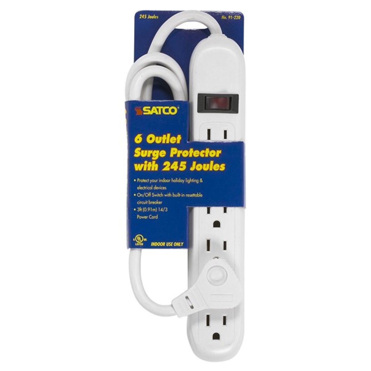 91-220 6 OUTLET ABS POWER STRIP