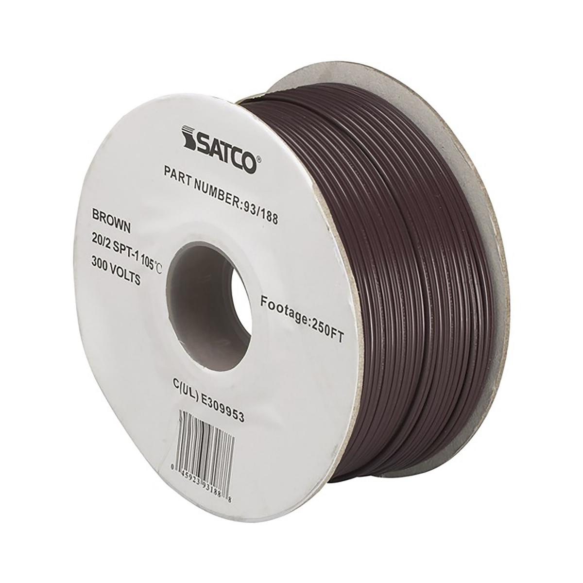 93-188 20/2 PLT BROWN WIRE ON 250 FT
