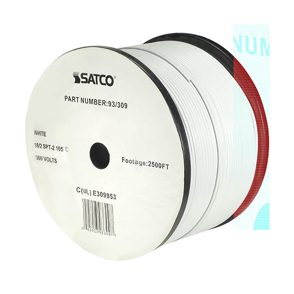 93-309 18/2 SPT-2 WHITE 2500 FT SPOOL