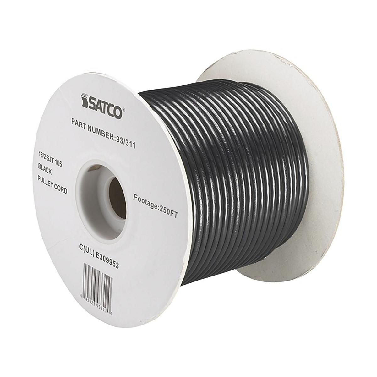 93-311 18/2 SJT BLACK 250 FT SPOOL