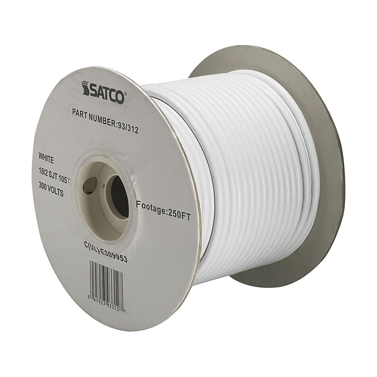 93-312 18/2 SJT WHITE 250 FT SPOOL