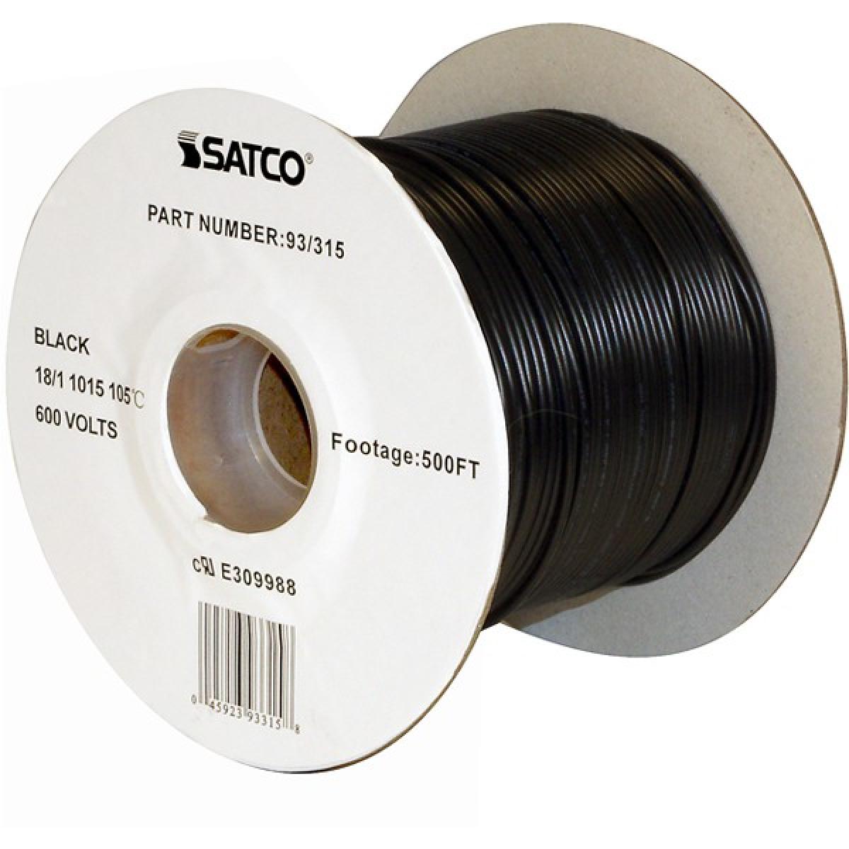 93-315 BLACK 18/1 UL 1015 500 FT