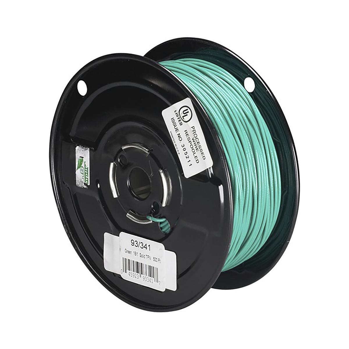 93-341 18/1 SOLID TFN GREEN 500 FT.